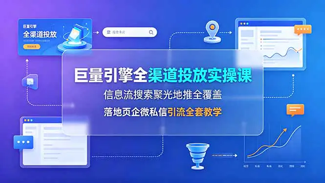 巨量信息流广告投放实操,信息流搜索聚光地推多类型广告搭建