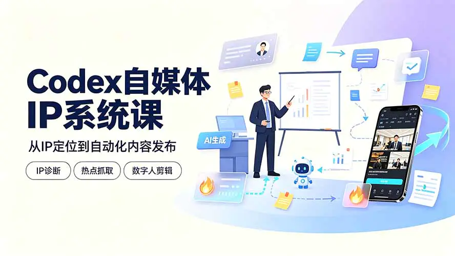 Codex自媒体IP自动化,IP诊断热点抓取Skill搭建爆款内容复刻