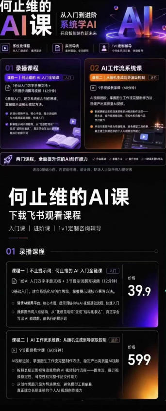 AI创作系统课，入门提示词教学进阶导演级图生流工作流
