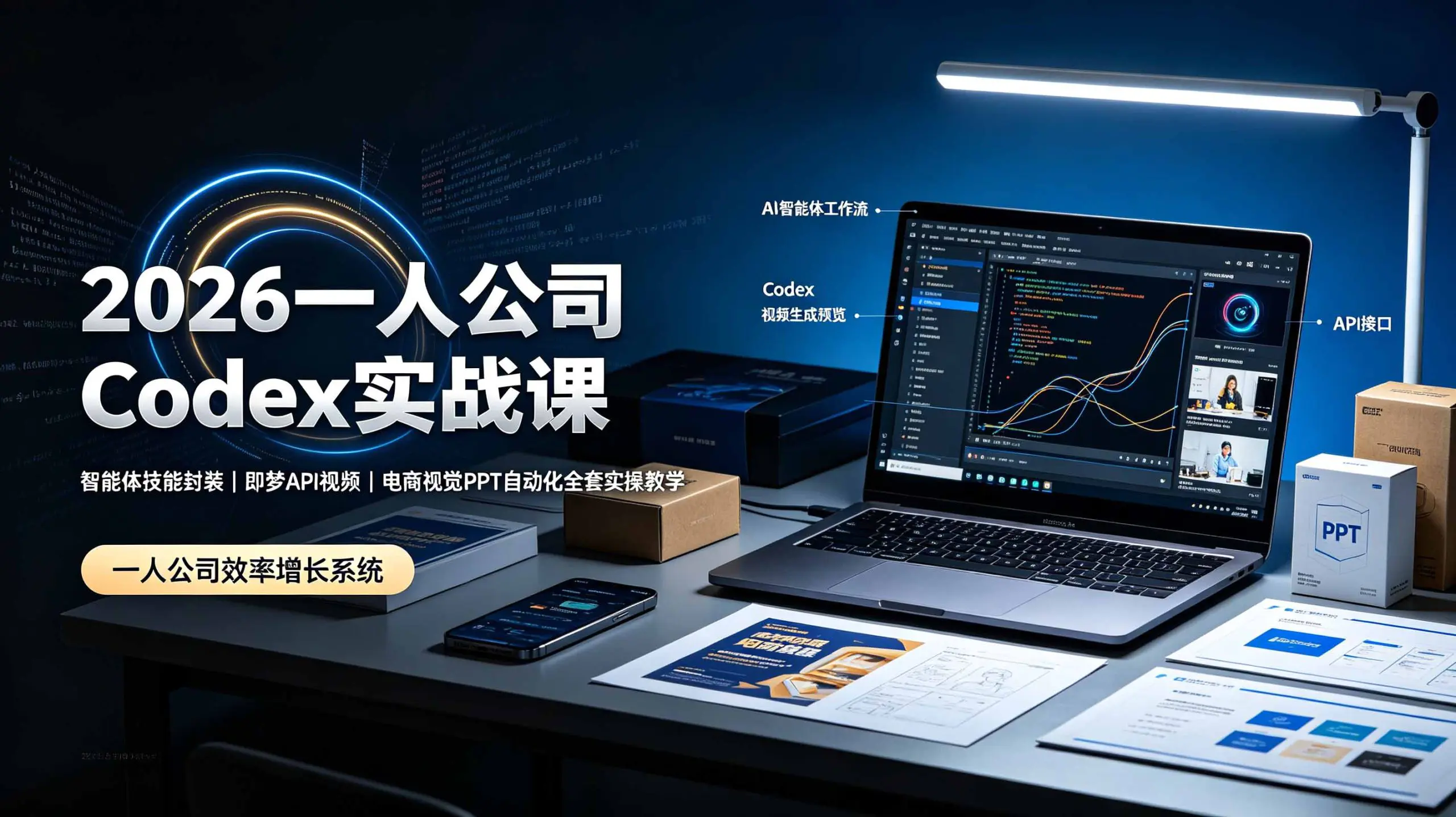 一人公司Codex智能体实战,环境部署Skill封装API调用七大自动化场景