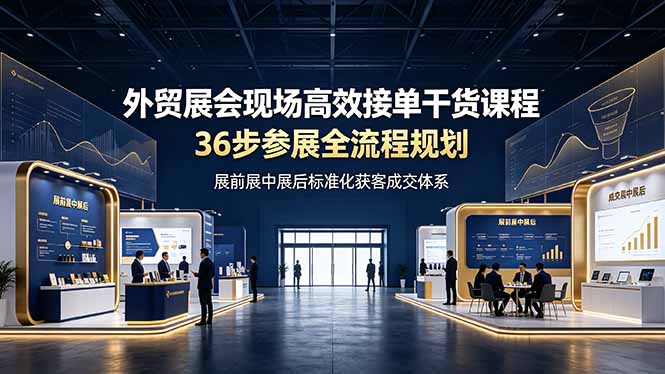 外贸展会现场接待技巧，万能成交话术当日复盘展后邮件跟进SOP