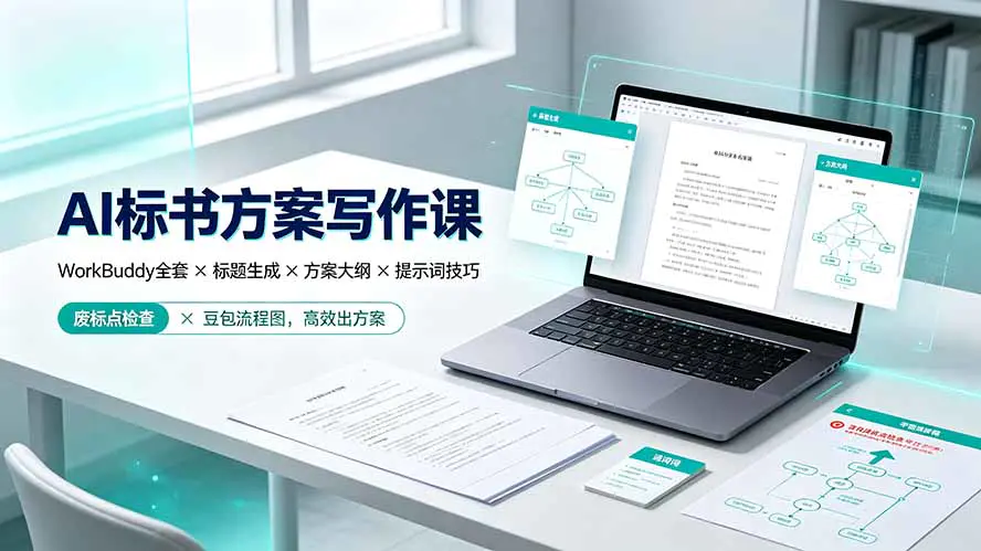 AI标书方案写作课:WorkBuddy全套标题生成废标点检查大纲生成,高效出方案
