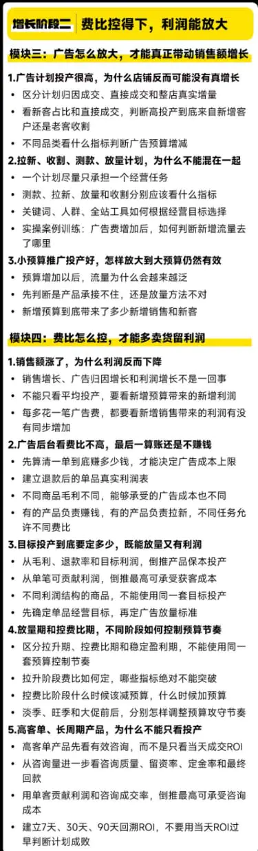 天猫淘宝高利润经营线下课,做大销售额做高利润率,三天学透淘宝天猫经营增长
