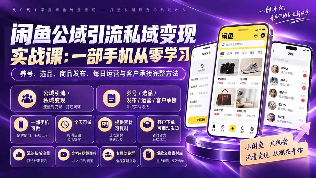 闲鱼自动卖货玩法:复制素材发布商品,简单回复客户咨询,设置自动发货,坐等收单