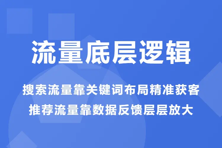 【图文】流量底层逻辑:搜索流量靠关键词布局精准获客,推荐流量靠数据反馈层层放大